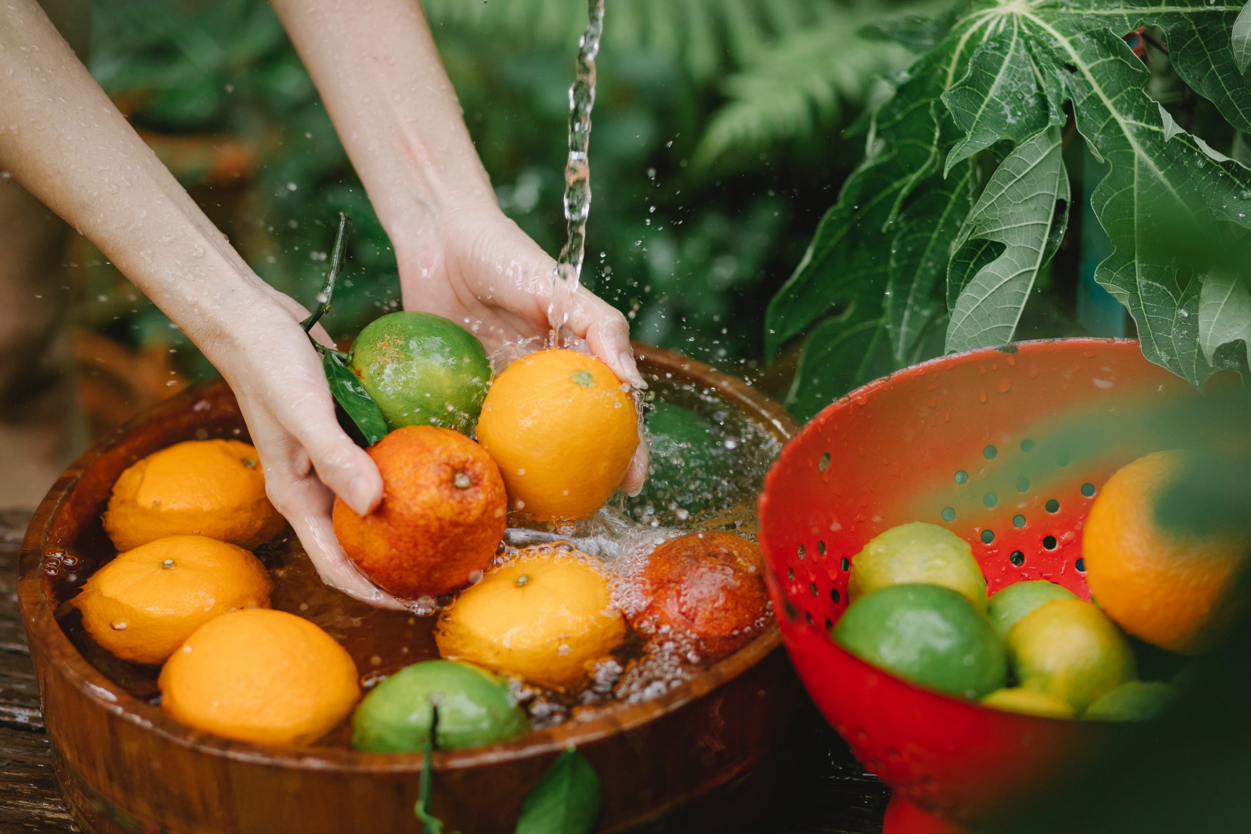 biologisch fruit wassen